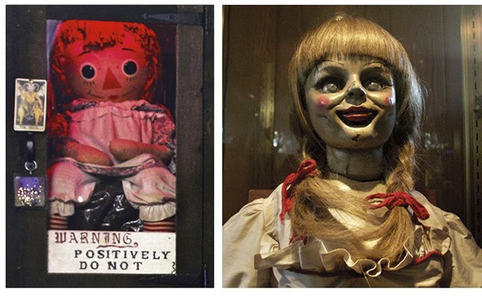 left - real anabelle/ right - movie anabelle